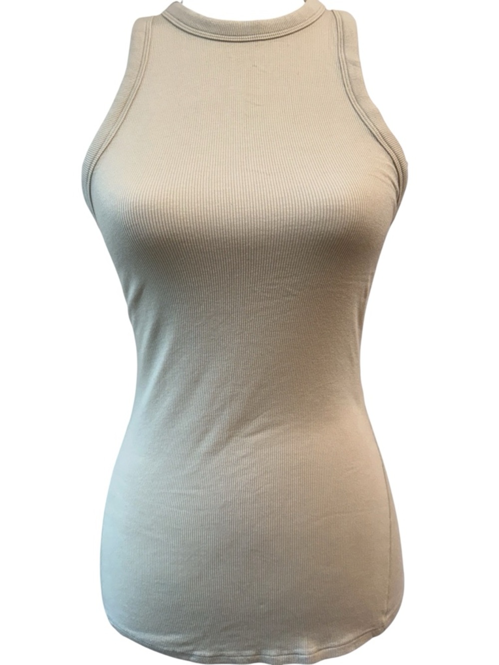 Lululemon Athletica Ribbed Tan Tank Top